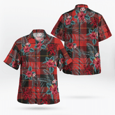Clan Wallace Weathered Tartan Scottish Lion Hawaiian Shirt NX26 Wallace Weathered Tartan Tartan Hawaii Shirt