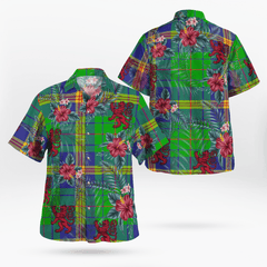 Clan New Mexico Tartan Scottish Lion Hawaiian Shirt UP86 New Mexico Tartan Tartan Hawaii Shirt