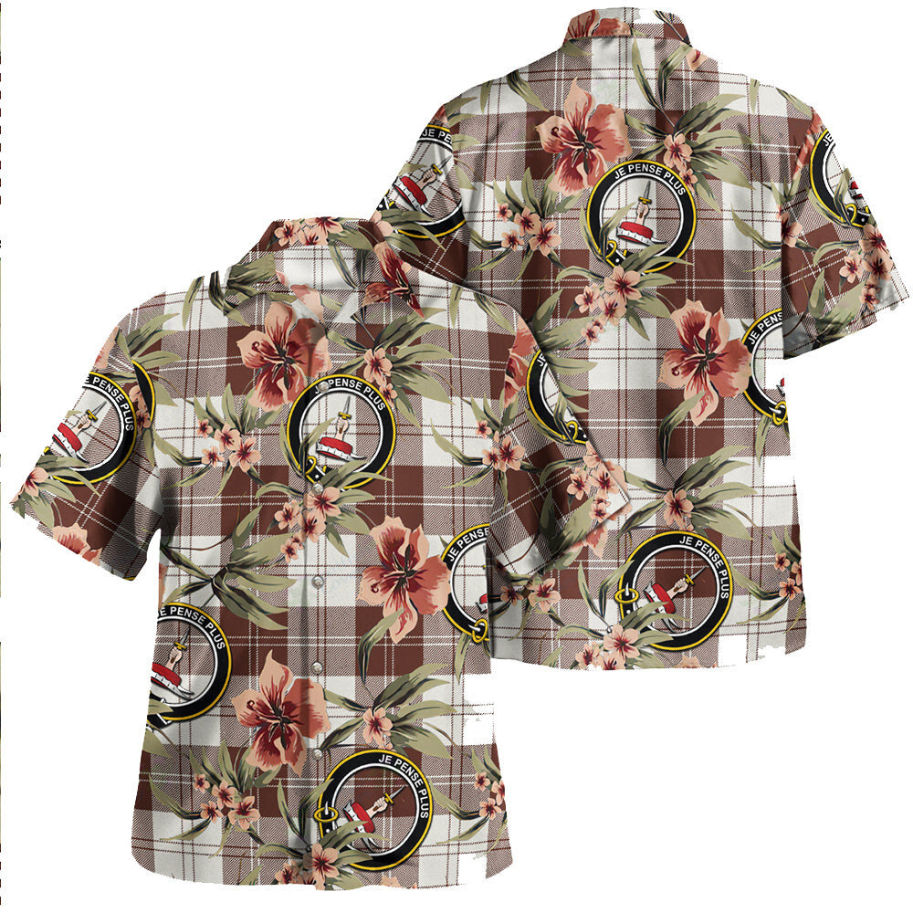 Clan Erskine Green Tartan Crest Badge Aloha Hawaiian Shirt Tropical Old Style EQ11 Erskine Green Tartan Tartan Today