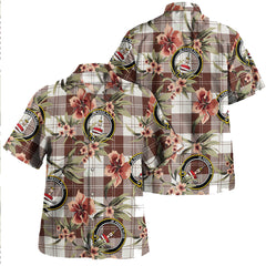 Clan Erskine Green Tartan Crest Badge Aloha Hawaiian Shirt Tropical Old Style EQ11 Erskine Green Tartan Tartan Today