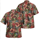 Clan Manson Weathered Tartan Crest Badge Aloha Hawaiian Shirt Tropical Old Style NA61 Manson Weathered Tartan Tartan Today