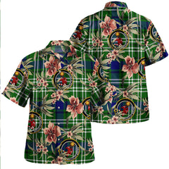 Clan Spottiswood Tartan Crest Badge Aloha Hawaiian Shirt Tropical Old Style GO65 Spottiswood Tartan Tartan Today