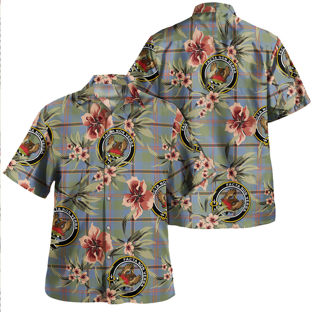 Clan Snodgrass Weathered Tartan Crest Badge Aloha Hawaiian Shirt Tropical Old Style SK47 Snodgrass Weathered Tartan Tartan Today