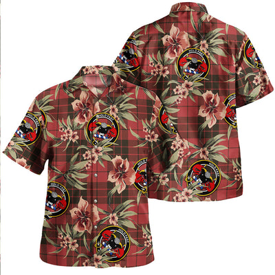 Clan MacLeod of Raasay Weathered Tartan Crest Badge Aloha Hawaiian Shirt Tropical Old Style DP90