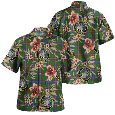 Clan Strange of Balkaskie Tartan Crest Badge Aloha Hawaiian Shirt Tropical Old Style