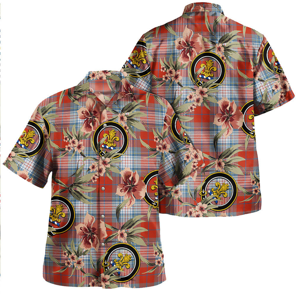 Clan Warden Ancient Tartan Crest Badge Aloha Hawaiian Shirt Tropical Old Style JV18 Warden Ancient Tartan Tartan Today