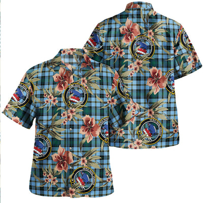 Clan Weir Modern Tartan Crest Badge Aloha Hawaiian Shirt Tropical Old Style