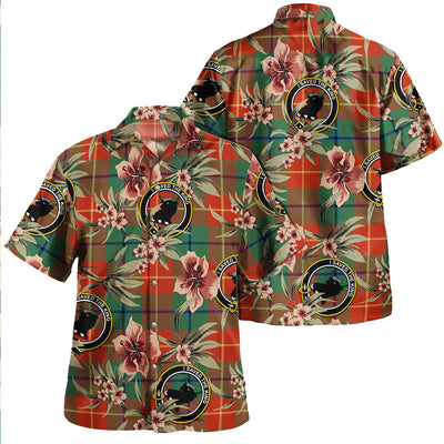 Clan Turnbull Dress Ancient Tartan Crest Badge Aloha Hawaiian Shirt Tropical Old Style