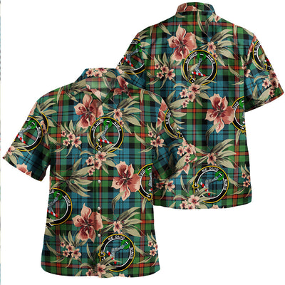 Clan MacKinlay Ancient Tartan Crest Badge Aloha Hawaiian Shirt Tropical Old Style