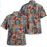 Clan Traill (Trayle) Ancient Tartan Crest Badge Aloha Hawaiian Shirt Tropical Old Style CX75 Traill (Trayle) Ancient Tartan Tartan Today