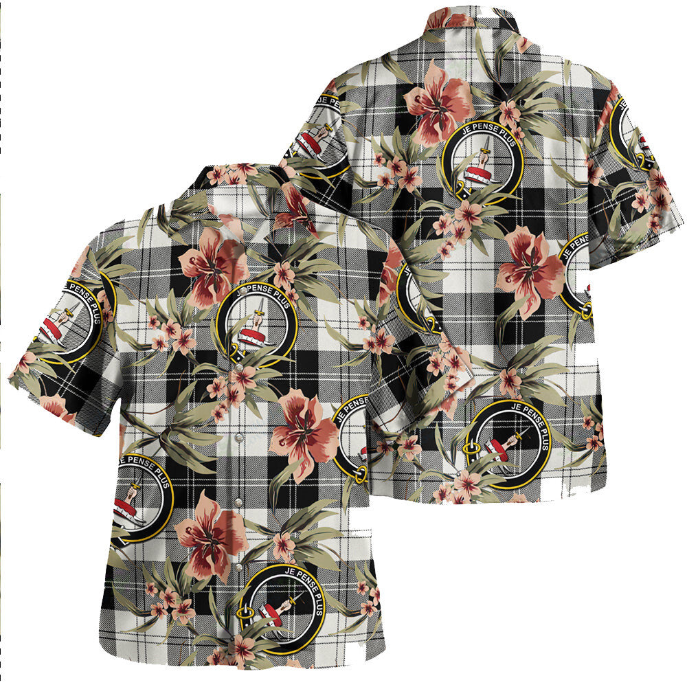 Erskine Blue Tartan Clan Crest Badge Aloha Hawaiian Shirt Tropical Old Style ZF64 Erskine Blue Tartan Tartan Today