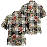 Erskine Blue Tartan Clan Crest Badge Aloha Hawaiian Shirt Tropical Old Style ZF64 Erskine Blue Tartan Tartan Today