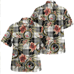 Erskine Blue Tartan Clan Crest Badge Aloha Hawaiian Shirt Tropical Old Style ZF64 Erskine Blue Tartan Tartan Today