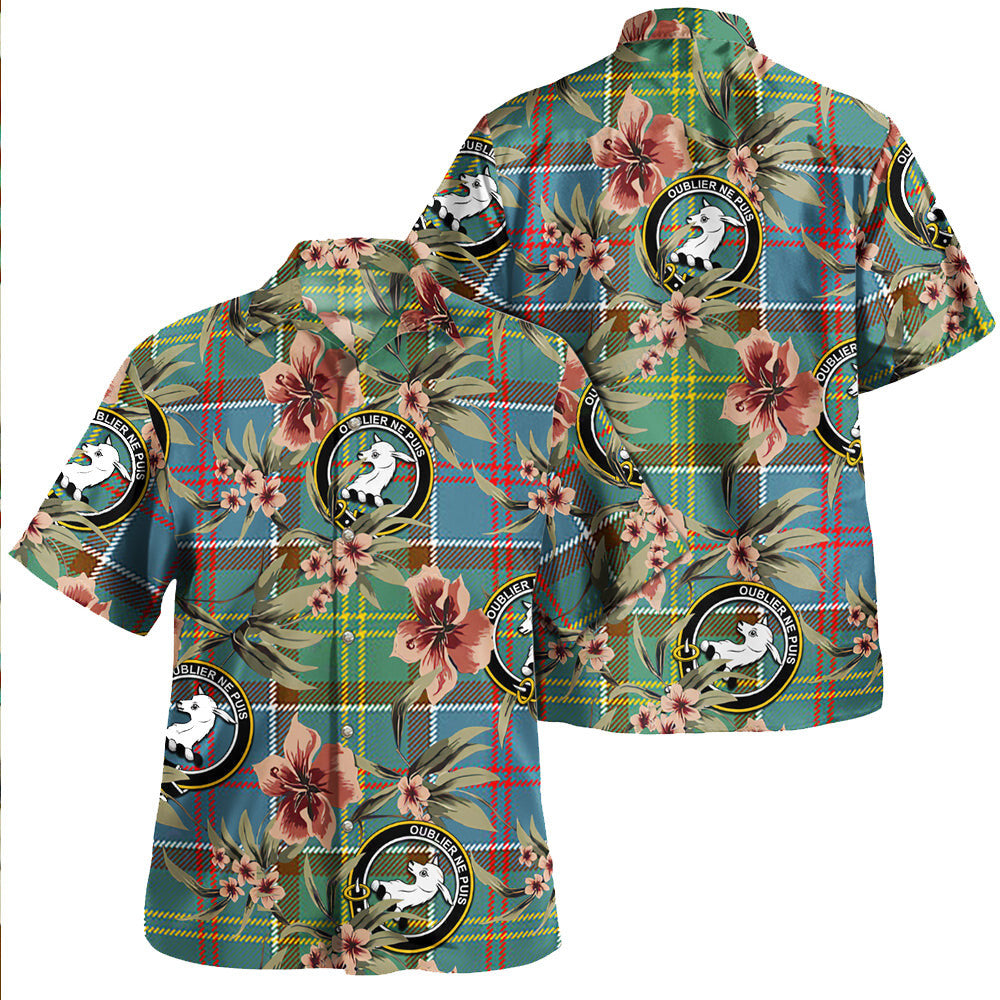 Clan Colville District Tartan Crest Badge Aloha Hawaiian Shirt Tropical Old Style KY48 Colville District Tartan Tartan Today