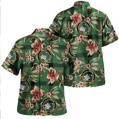 Clan Kincaid Ancient Tartan Crest Badge Aloha Hawaiian Shirt Tropical Old Style