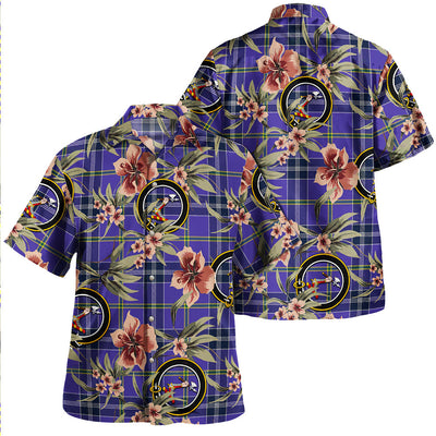 Clan Jackson Modern Tartan Crest Badge Aloha Hawaiian Shirt Tropical Old Style