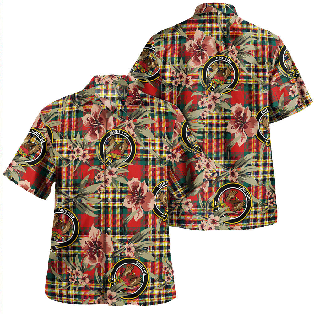 Clan MacGill Modern Tartan Crest Badge Aloha Hawaiian Shirt Tropical Old Style YQ82 MacGill Modern Tartan Tartan Today