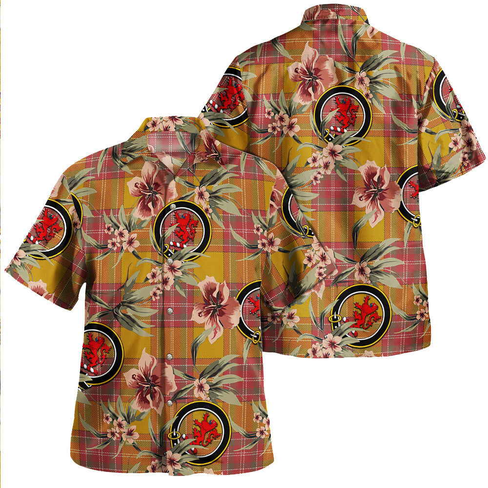Clan MacBrair Weathered Tartan Crest Badge Aloha Hawaiian Shirt Tropical Old Style BH62 MacBrair Weathered Tartan Tartan Today