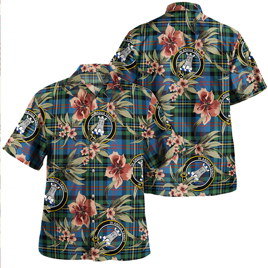 Clan MacCallum of Berwick Ancient Tartan Crest Badge Aloha Hawaiian Shirt Tropical Old Style