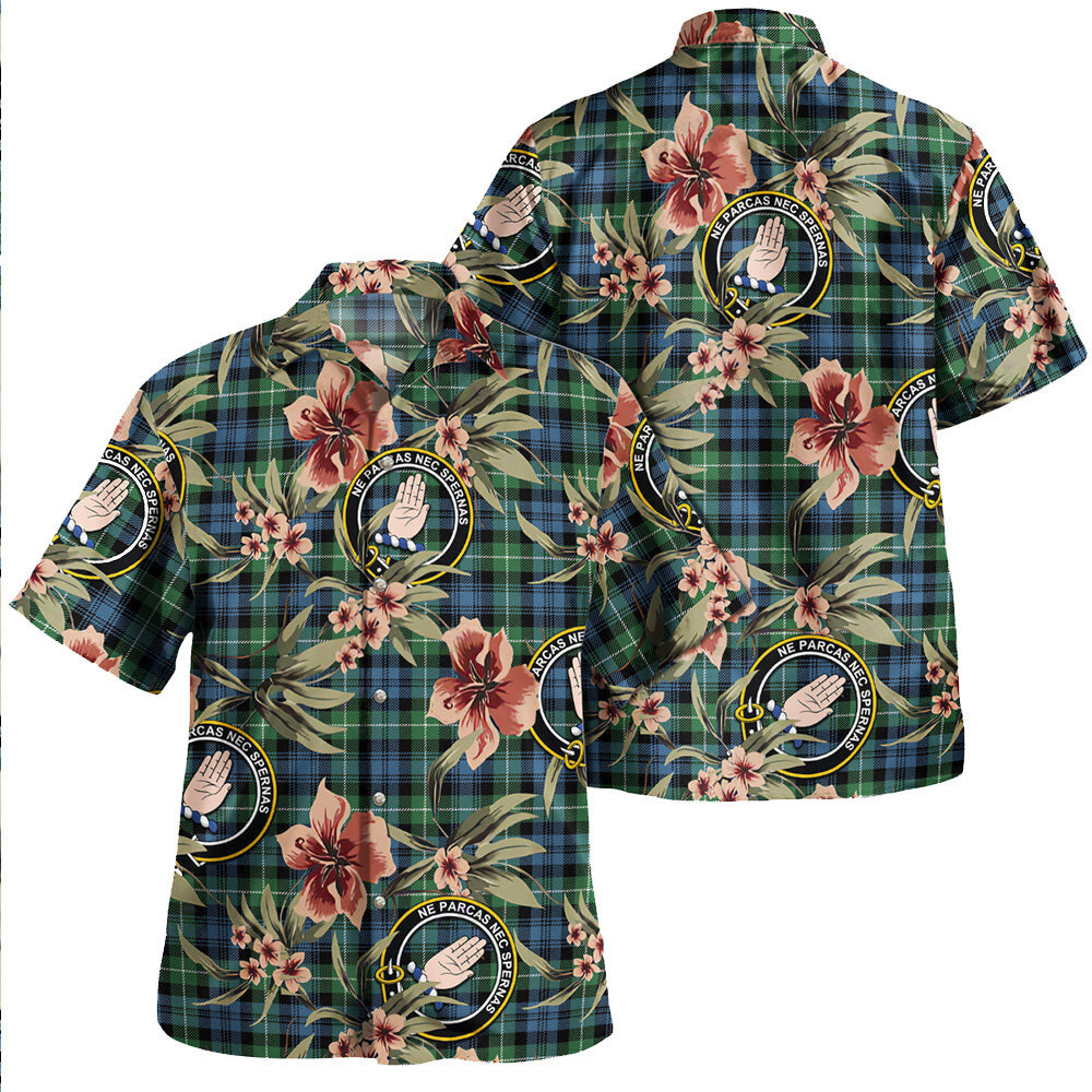 Clan Lamont (MacLamont) Ancient Tartan Crest Badge Aloha Hawaiian Shirt Tropical Old Style ME47 Lamont (MacLamont) Ancient Tartan Tartan Today