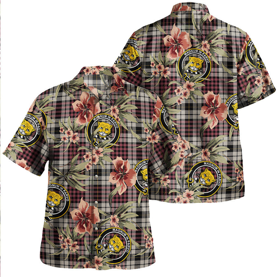 Clan Little Dress Ancient Tartan Crest Badge Aloha Hawaiian Shirt Tropical Old Style