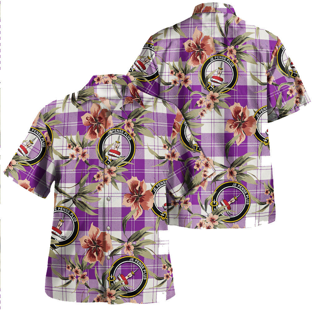 Clan Erskine Red Tartan Crest Badge Aloha Hawaiian Shirt Tropical Old Style PJ12 Erskine Red Tartan Tartan Today