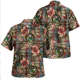Clan Deas Weathered Tartan Crest Badge Aloha Hawaiian Shirt Tropical Old Style DG33 Deas Weathered Tartan Tartan Today