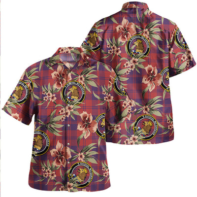 Clan MacGregor of Glengyle (Gregor of Deeside) Weathered Tartan Crest Badge Aloha Hawaiian Shirt Tropical Old Style LD22