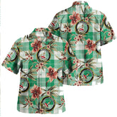 Clan Erskine Purple Tartan Crest Badge Aloha Hawaiian Shirt Tropical Old Style PM68 Erskine Purple Tartan Tartan Today