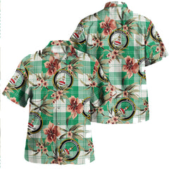 Clan Erskine Purple Tartan Crest Badge Aloha Hawaiian Shirt Tropical Old Style PM68 Erskine Purple Tartan Tartan Today