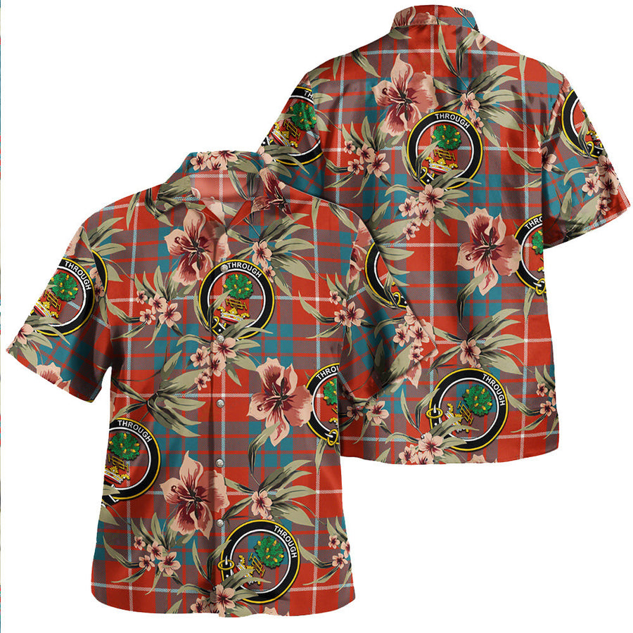 Clan Hamilton Ancient Tartan Crest Badge Aloha Hawaiian Shirt Tropical Old Style CX32 Hamilton Ancient Tartan Tartan Today