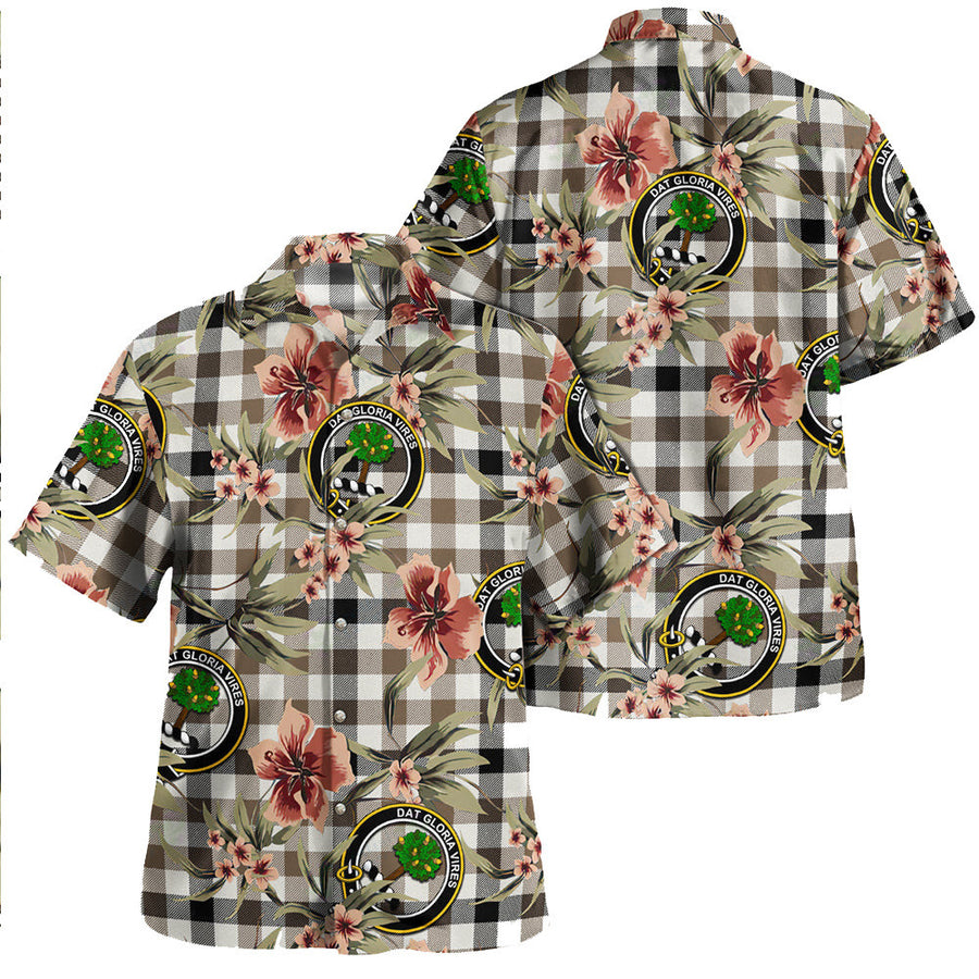 Clan Hogg Ancient Tartan Crest Badge Aloha Hawaiian Shirt Tropical Old Style OY58 Hogg Ancient Tartan Tartan Today