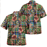 Clan Glass Tartan Crest Badge Aloha Hawaiian Shirt Tropical Old Style YW44 Glass Tartan Tartan Today