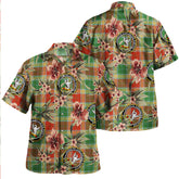 Gibson (Gibbs) Ancient Tartan Clan Crest Badge Aloha Hawaiian Shirt Tropical Old Style WU44 Gibson (Gibbs) Ancient Tartan Tartan Today