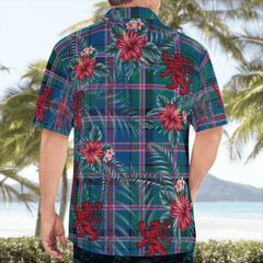 Clan Cooper Ancient Tartan Scottish Lion Hawaiian Shirt QO29 Cooper Ancient Tartan Tartan Hawaii Shirt