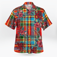 Clan Chattan Tartan Scottish Lion Hawaiian Shirt ZK99 Chattan Tartan Tartan Hawaii Shirt