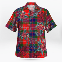 Clan Fraser Lovat Modern Tartan Scottish Lion Hawaiian Shirt YN11 Fraser Lovat Modern Tartan Tartan Hawaii Shirt