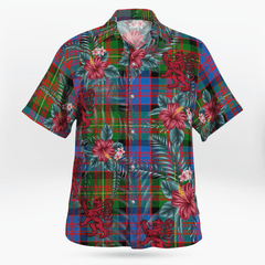Clan Carnegie Ancient Tartan Scottish Lion Hawaiian Shirt RT38 Carnegie Ancient Tartan Tartan Hawaii Shirt