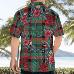 Clan Cumming Hunting Ancient Tartan Scottish Lion Hawaiian Shirt VV98 Cumming Hunting Ancient Tartan Tartan Hawaii Shirt