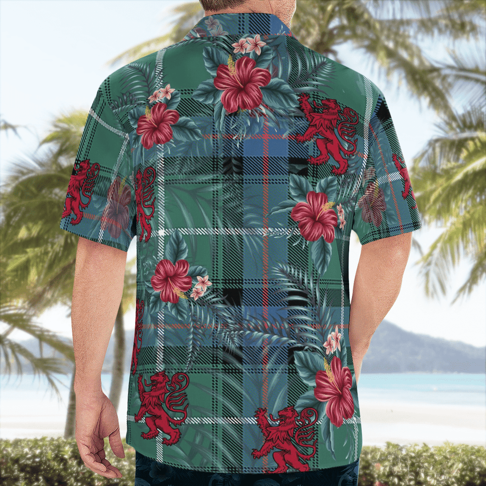 Clan MacDonald of the Isles Hunting Ancient Tartan Scottish Lion Hawaiian Shirt MK63 MacDonald of the Isles Hunting Ancient Tartan Tartan Hawaii Shirt