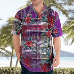 Clan Lockwood Tartan Scottish Lion Hawaiian Shirt IK81 Lockwood Tartan Tartan Hawaii Shirt