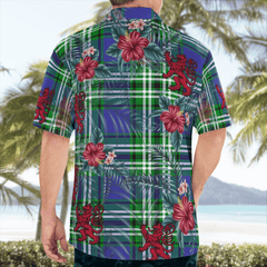 Clan Haliburton Tartan Scottish Lion Hawaiian Shirt FL53 Haliburton Tartan Tartan Hawaii Shirt