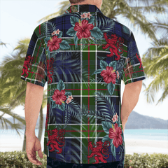 Clan Colquhoun Tartan Scottish Lion Hawaiian Shirt QR88 Colquhoun Tartan Tartan Hawaii Shirt
