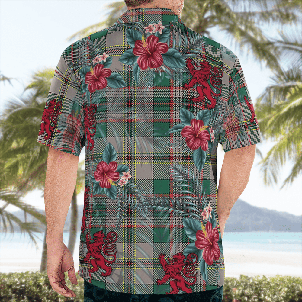 Clan Craig Ancient Tartan Scottish Lion Hawaiian Shirt ZB19 Craig Ancient Tartan Tartan Hawaii Shirt