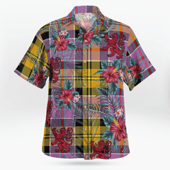 Clan Culloden Ancient Tartan Scottish Lion Hawaiian Shirt FI59 Culloden Ancient Tartan Tartan Hawaii Shirt
