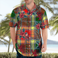 Clan Gibbs Tartan Scottish Lion Hawaiian Shirt QE77 Gibbs Tartan Tartan Hawaii Shirt
