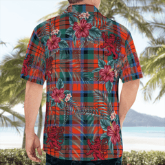 Clan MacDuff Ancient Tartan Scottish Lion Hawaiian Shirt UC49 MacDuff Ancient Tartan Tartan Hawaii Shirt