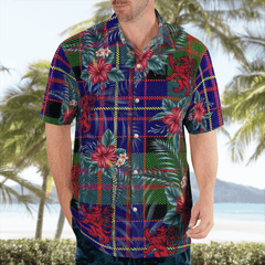 Clan Chalmer Tartan Scottish Lion Hawaiian Shirt KB79 Chalmer Tartan Tartan Hawaii Shirt