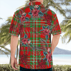 Clan Langlands Tartan Scottish Lion Hawaiian Shirt PH93 Langlands Tartan Tartan Hawaii Shirt