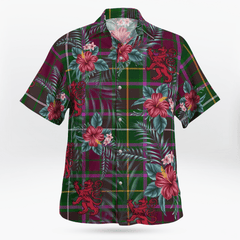 Clan Crosbie Tartan Scottish Lion Hawaiian Shirt WD51 Crosbie Tartan Tartan Hawaii Shirt